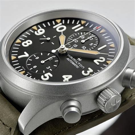 hamilton khaki field chrono.